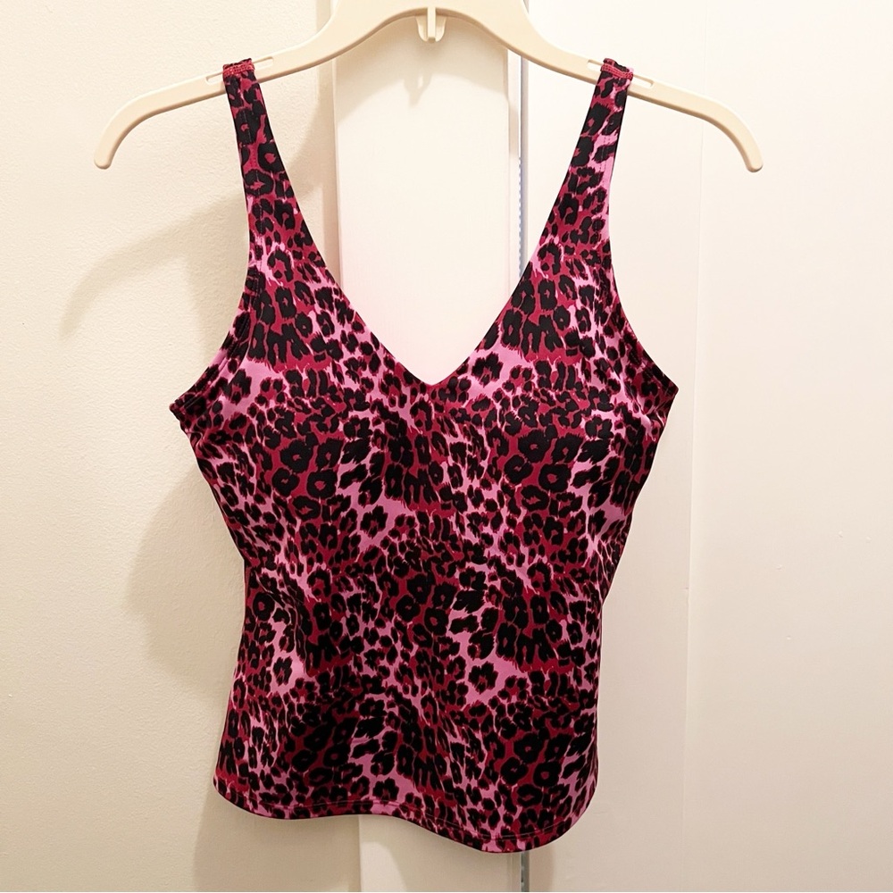 Skechers x Diane Von Furstenberg Pink‎ Leopard Print AthleticTank Top